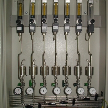 Signalizácia prietoku plynu do chromatografu